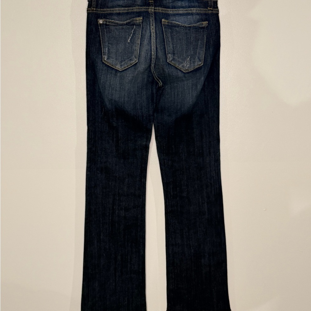 Judy Blue Dark Wash Straight Boot Cut Jeans - Picture 2 of 6